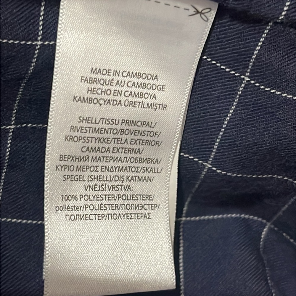 Polo Ralph Lauren Navy Harrington Plaid Lined Full Zip Jacket in Size L - Picture 9 of 15